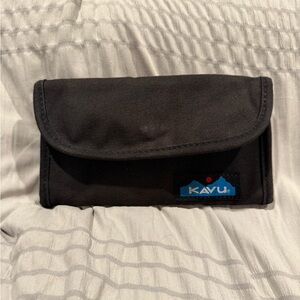 KAVU Big Spender Tri-fold Wallet Clutch Travel Organizer One Size Black